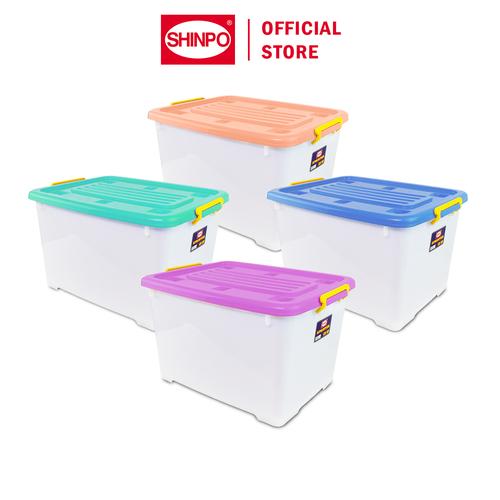 [EZM.6500071] SHINPO Kontainer Plastik Dengan Roda Sprinter Container Box Kotak Penyimpanan SPO-SIP-146-CB-82