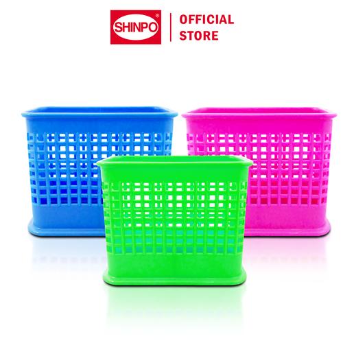 [EZM.6500099] SHINPO Tempat Sendok Plastik 2 Sekat Special Cutlery & Stationery Holder Tempat Sendok Serbaguna SPO-SIP-315