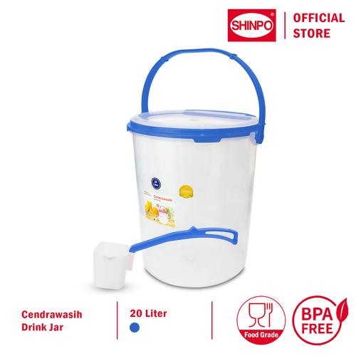 [EZM.6500124] SHINPO Toples Plastik Penyimpanan Minuman 20 L Cendrawasih Drink Jar BPA Free SPO-SIP-621G buah
