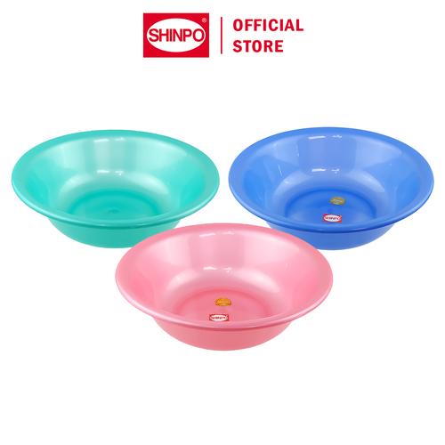 [EZM.6500137] SHINPO Baskom Plastik Diameter 33 CM German Wash Basin Tidak Mudah Pecah SPO-SIP-823 Varian Warna