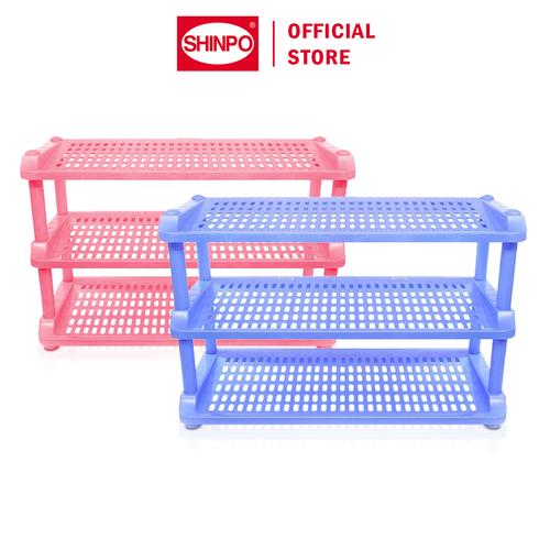 [EZM.6500150] SHINPO Rak Sepatu Plastik 3 Susun Tempat Penyimpanan Sandal Elegant Shoe Rack SPO-SIP-839S