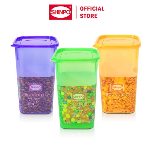 [EZM.6500156] SHINPO Toples Plastik Wadah Makanan Kapasitas 4 L Tempat Cemilan Boccadillo Food Storage SPO-SIP-304XL