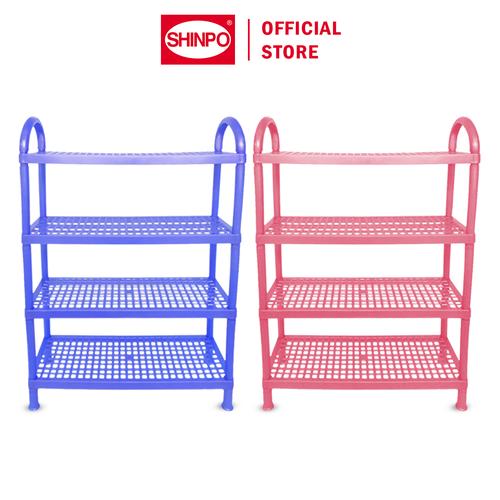 [EZM.6500172] SHINPO Rak Sepatu Plastik 4 Susun Tempat Penyimpanan Sandal Elite Shoe Rack SPO-SIP-829