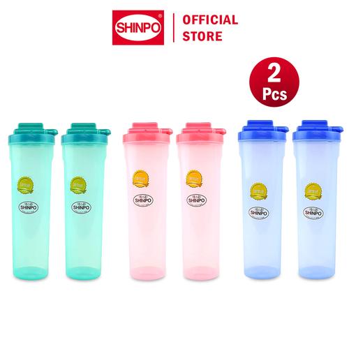 [EZM.6500203] SHINPO COMBO 2 Tempat Air Minum Plastik Plastik Aquario 900 ML Water Bottle Botol Air SPO-SIP-909 hijau minuman Kitchenware Bottles