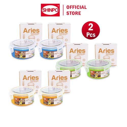 [EZM.6500215] SHINPO COMBO 2 Mangkok Wadah Makanan 11 CM Rantang Stainless Steel 304 Aries Food Storage SIP-541