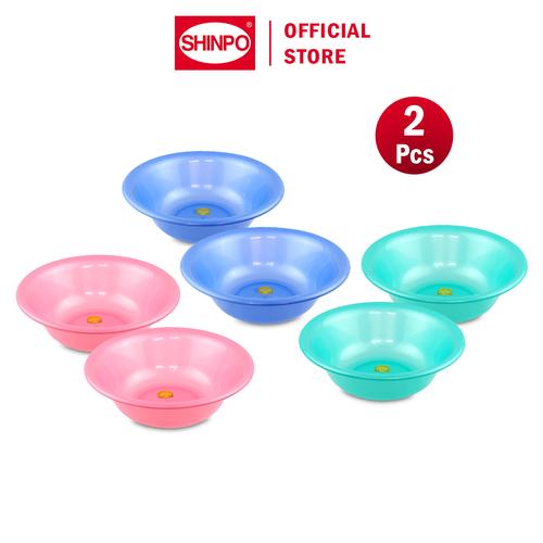 [EZM.6500224] SHINPO COMBO 2 Baskom Plastik Diameter 28 CM German Wash Basin Tidak Mudah Pecah SPO-SIP-823-S biru