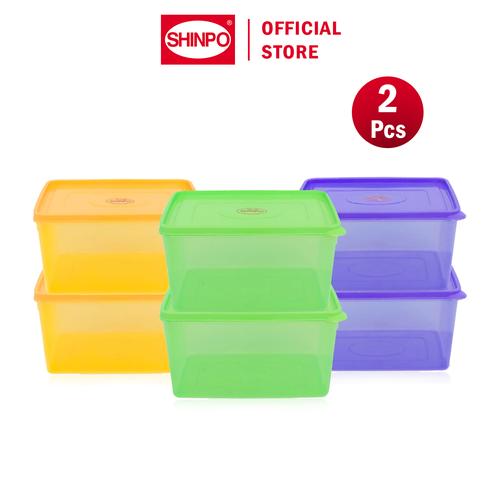 [EZM.6500230] SHINPO Kotak Makanan Plastik 2 L COMBO 2 Pcs Sorento Food Storage Wadah Makanan CMB02-SPO-SIP-309T