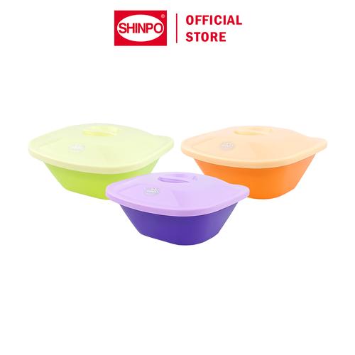 [EZM.6500282] SHINPO Tempat Penyimpanan Makanan Plastik Dengan Tutup Nuevo Basin Tidak Mudah Pecah SPO-SIP-229-FC