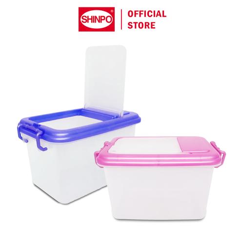 [EZM.6500301] SHINPO Kotak Penyimpanan Beras 10 KG Bonus Gelas Ukur Kome Rice Box SPO-SIP-410