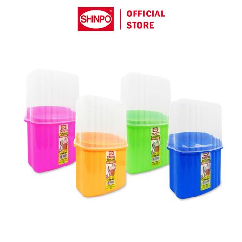 [EZM.6500308] SHINPO Tempat Sendok Plastik Dengan Tutup 5 Sekat Tahiti Cutlery Holder Tempat Sendok Serbaguna SPO-SIP-515