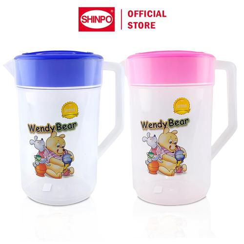 [EZM.6500343] SHINPO Ceret / Teko Plastik 4 L Tempat Air Minum Mineral Eskan Familia Plastik Pitcher SPO-SIP-928 biru gagang Pink Wadah Kitchenware