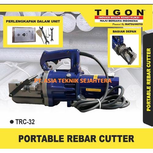 [EZM.1390080] Portable Rebar Steel Bar Cutter Tigon TRC-32