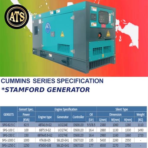 [EZM.1390131] Genset Silent Cummins 1250 kva Stamford Original Cerfiticate TKDN 40%