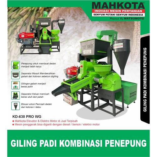[EZM.1390150] Mahkota Giling Padi Kombinasi Penepung KD-630 PRO WG