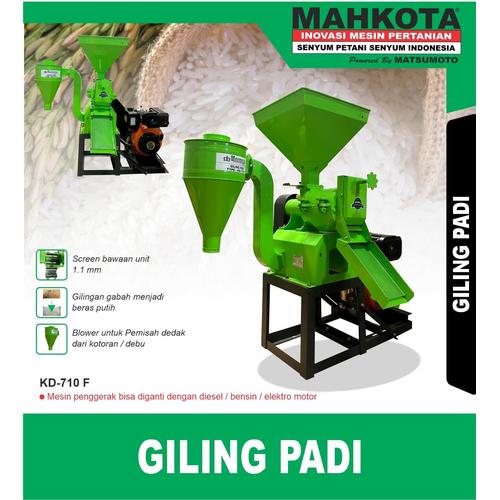[EZM.1390152] MAHKOTA MESIN GILING PADI / RICE MILL KD-710 F KAPASITAS BESAR ORIGINAL BERGARANSI
