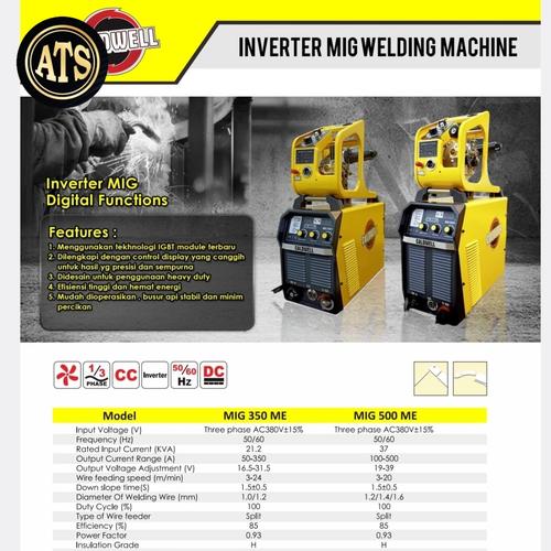 [EZM.1390169] Mesin Las co2 Caldwell MIG 500 Welding Inverter Terbaik