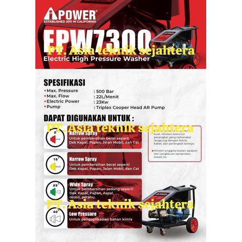 [EZM.1390237] mesin pompa jet cleaner 500 bar Aipower heavy duty