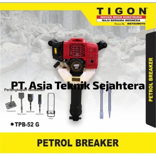 [EZM.1390246] Jack Hammer 2 Tak Petrol Breaker TIGON TPB 52G / Mesin Bobok Jalan