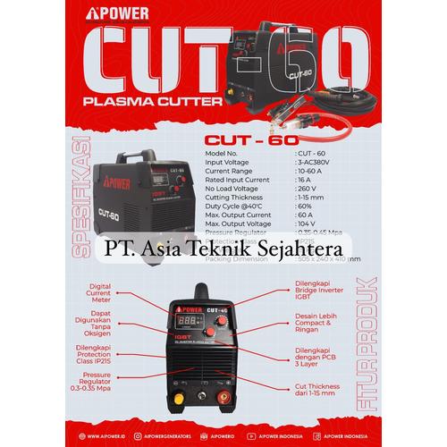 [EZM.1390300] Plasma Cutting ipower cut 60 - mesin potong ipower cut 60