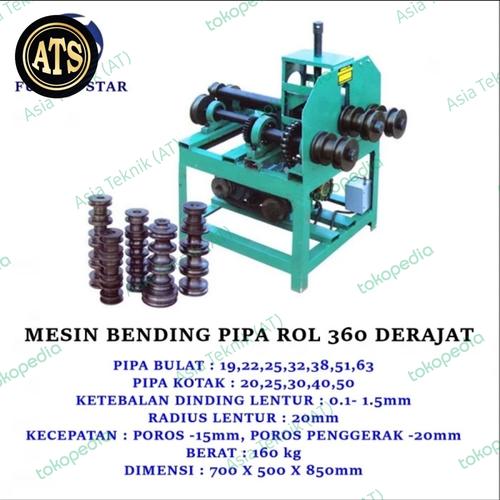 [EZM.1390357] Mesin bending pipa 2 inch roll 360 derajat