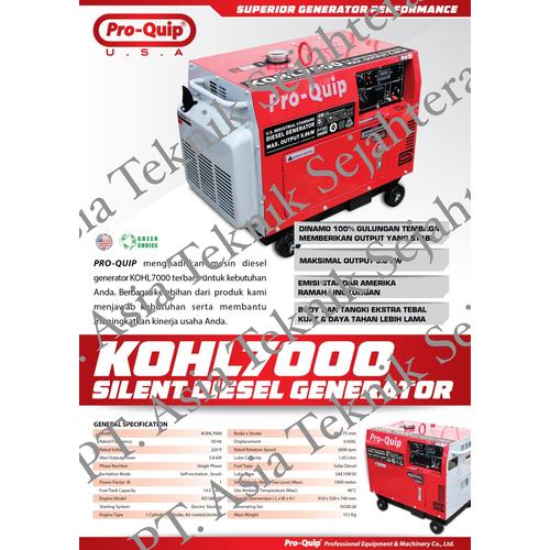[EZM.1390366] Genset silent diesel 6000 watt KOHL7000