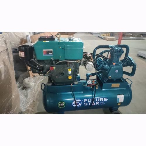 [EZM.1390442] Kompresor Angin 10 HP Engine Diesel Future Star 12 Bar