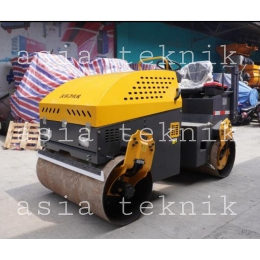 [EZM.1390486] Mesin Baby Roller Double Drum 2,5 Ton Pemadat Aspal