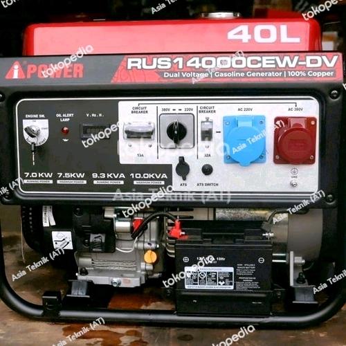 [EZM.1390621] Genset 10 kva dual voltage Heavy Duty Rusian Type Big Tank iPower