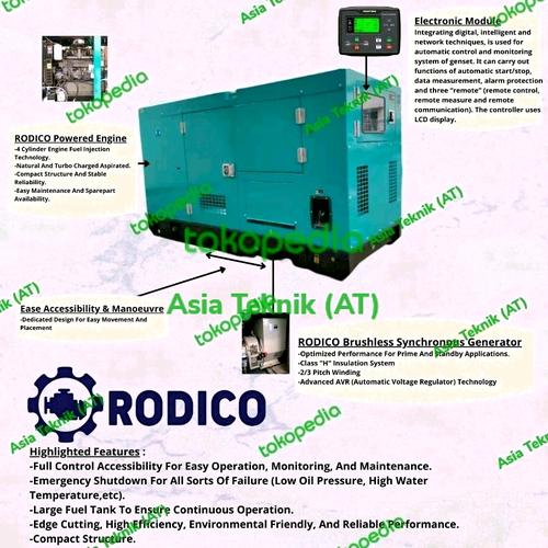 [EZM.1390630] Genset silent diesel 70 kva Rodico