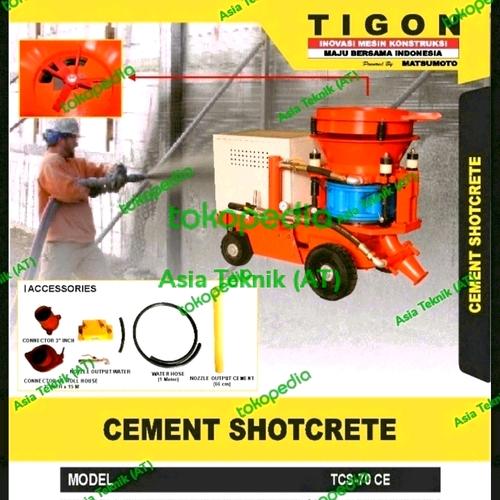 [EZM.1390643] mesin semprot semen dinding Tigon  cement shotcrete tcs70