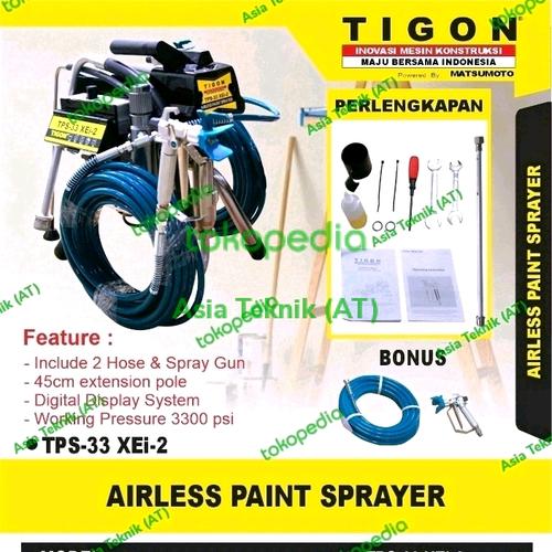 [EZM.1390679] Airless Paint Sprayer Tigon Tps 33 heavy duty 2 gun sprayer Original
