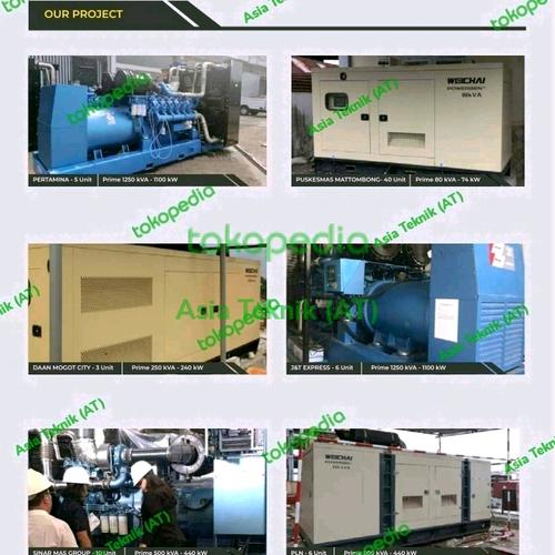 [EZM.1390680] Genset Weichai 17 kva - 4125 kva Open Type, Silent Type 50 hz / 60 hz