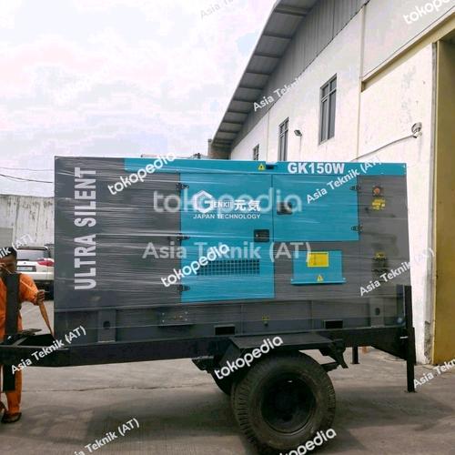[EZM.1390705] Genset trailer silent 150 kva komplit trailer heavy duty