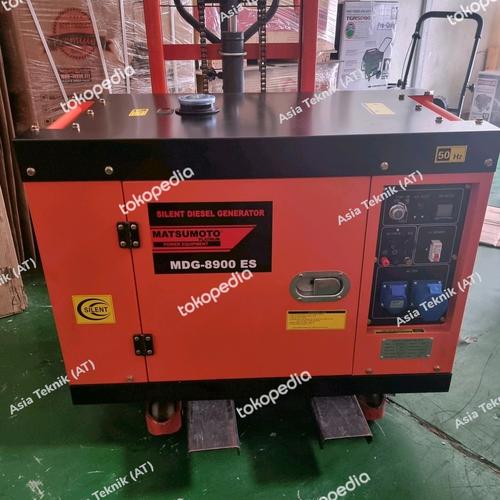 [EZM.1390760] SILENT GENSET DIESEL 7000 WATT MATSUMOTO MDG8900 ENGINE 195