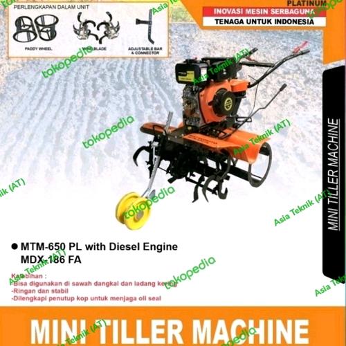 [EZM.1390765] Cultivator Matsumoto Bajak Sawah Diesel MTM 650 PL Diesel Solar