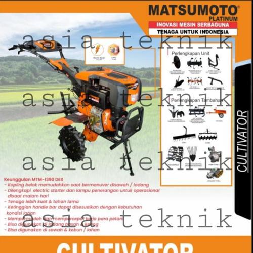 [EZM.1390777] CULTIVATOR TRAKTOR MINI DIESEL MATSUMOTO MTM 1390 DEX SAWAH & LADANG