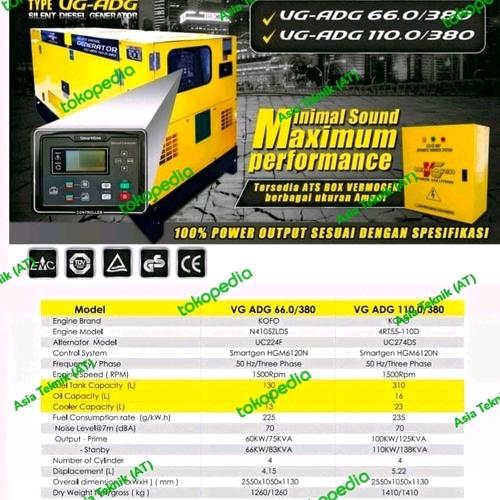 [EZM.1390817] genset super silent 80 kva Vermogen