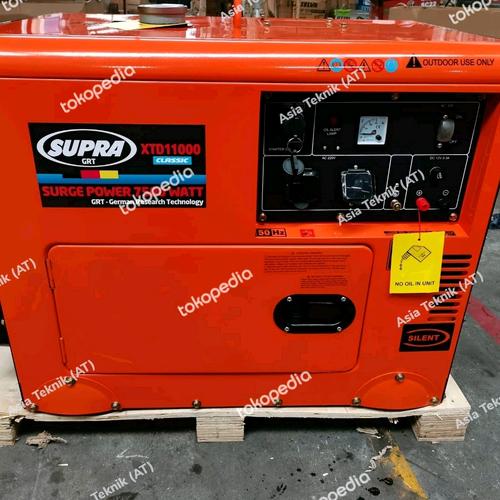 [EZM.1390824] Silent Genset Diesel 7500 Watt Supra XTD 11000