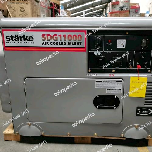 [EZM.1390825] Silent Genset Diesel 7500 watt Starke SDG 11000 Heavy Duty Original