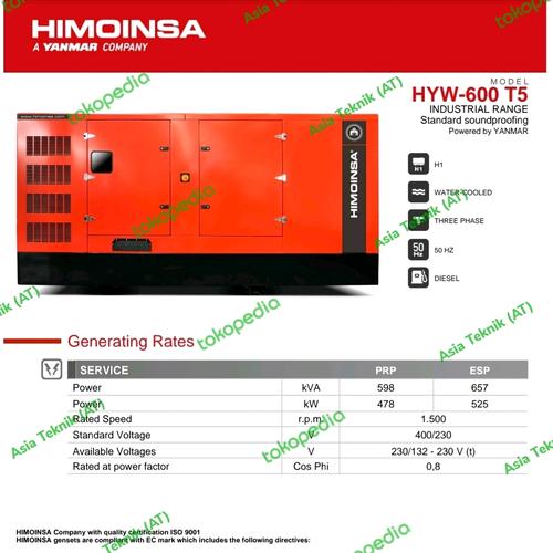 [EZM.1390862] Genset silent yanmar 650 kva