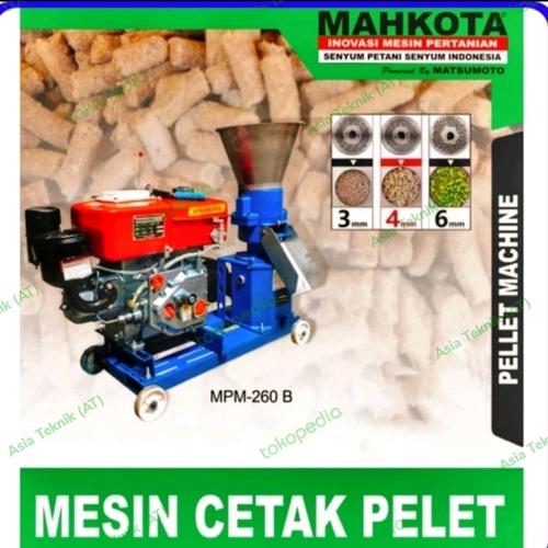 [EZM.1390920] Mesin Cetak Pelet Pakan Ternak 500 kg / Jam Mahkota Original