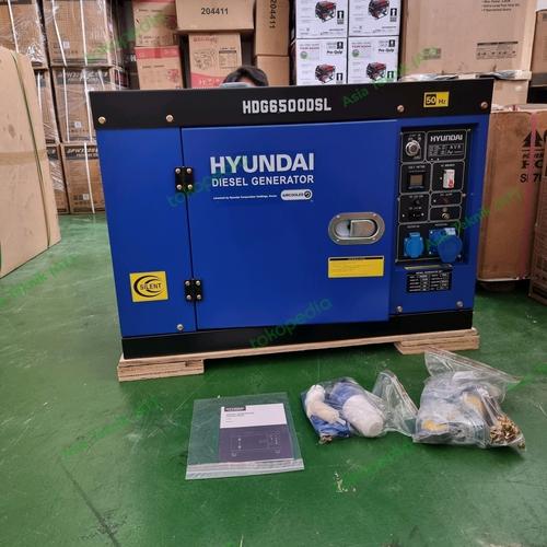 [EZM.1390930] Silent Genset Diesel 5000 watt Hyundai Original Heavy Duty