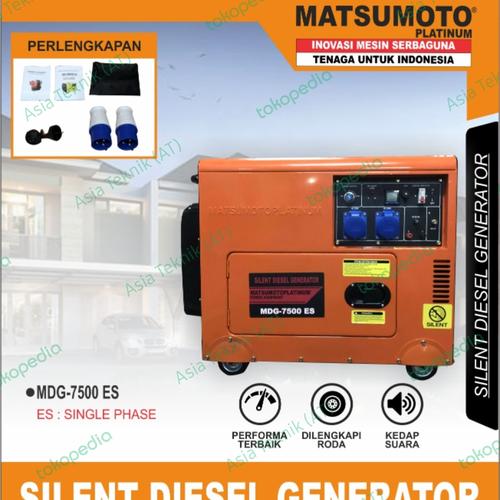 [EZM.1390955] silent genset diesel 5000 watt maks 5500 watt Matsumoto Platinum