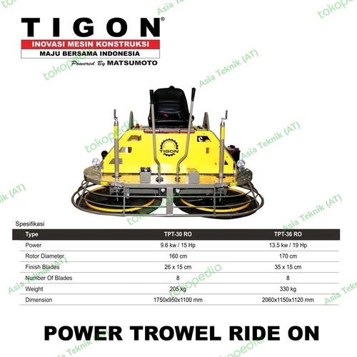 [EZM.1390995] Mesin Trowel Perata cor an semen model duduk Tigon TPT30 heavy duty