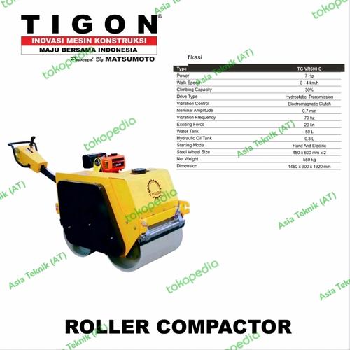 [EZM.1391179] MESIN DOUBLE ROLLER 2 TON TIGON HEAVY DUTY TERBAIK ORIGINAL