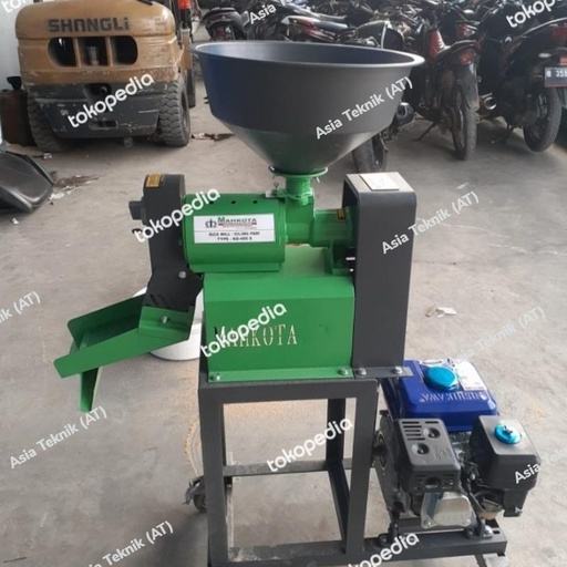[EZM.1391411] Mesin giling padi kapasitas 250 kg / jam.. Rice Mill Mahkota terbaik
