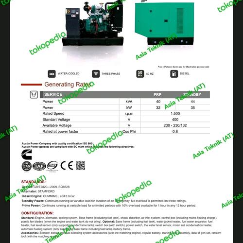 [EZM.1391509] genset cummins 40 kva heavy duty