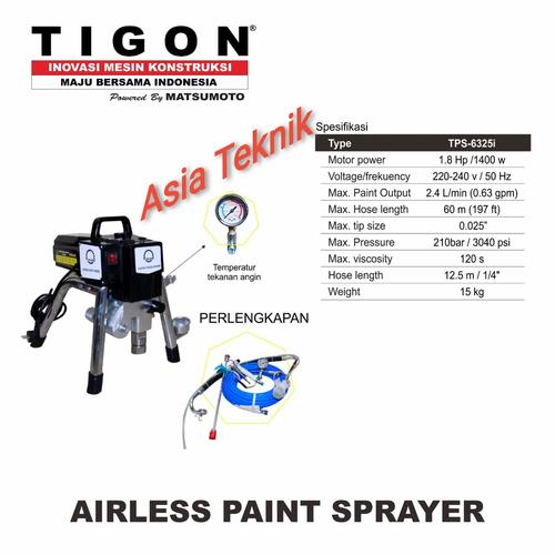 [EZM.1391584] Airless Paint Sprayer Tigon mesin cat tanpa kompresor type TPS6325i