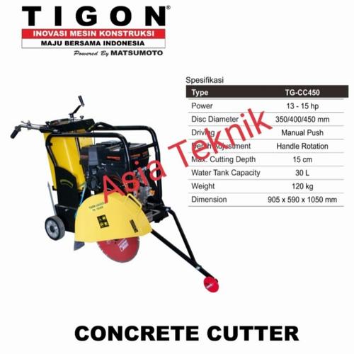 [EZM.1391616] Mesin potong aspal 16 inch Tigon Engine Honda GX390
