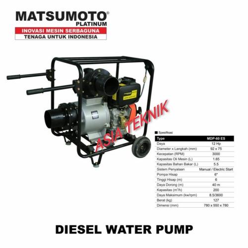[EZM.1391641] Pompa alkon diesel 6 inch electric stater Matsumoto.. pompa tambang